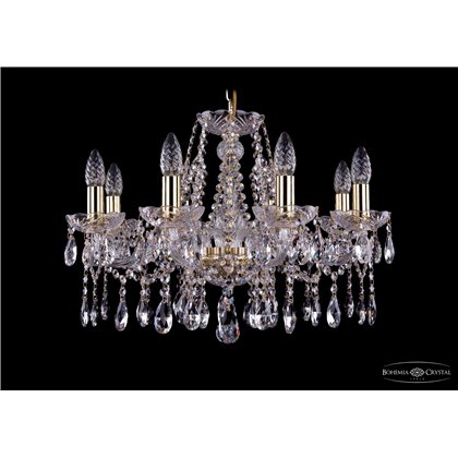 Чешская хрустальная люстра Bohemia Ivele Crystal 1413/8/200/G