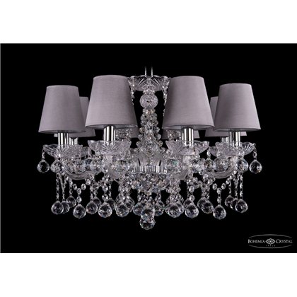 Чешская хрустальная люстра Bohemia Ivele Crystal 1413/8/200/Ni/Balls/SH24