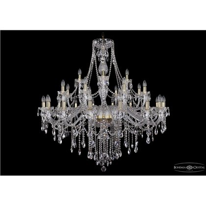 Чешская хрустальная люстра Bohemia Ivele Crystal 1415/16+8+4/460-132/G