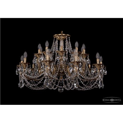 Чешская хрустальная люстра Bohemia Ivele Crystal 1702/10+10/335+150/C/FP