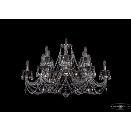 Чешская хрустальная люстра Bohemia Ivele Crystal 1702/6+6/335+150/C/NB