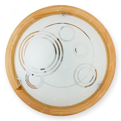 Настенно-потолочный светильник TOPLIGHT серия Margaret артикул TL9003Y-02PN, белый, сосна, E27, 2x60W, D36 см