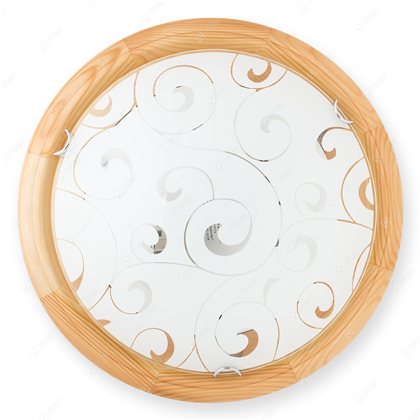 Настенно-потолочный светильник TOPLIGHT серия Kelly артикул TL9043Y-02PN, матовый, сосна, E27, 2x60W, D36 см