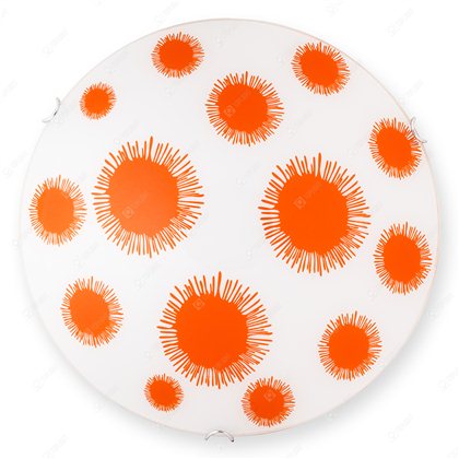 Настенно-потолочный светильник TOPLIGHT серия IDEM артикул TL9271Y-01OR, белый,желтый,глянцевый, E27, 1x60W, D25 см