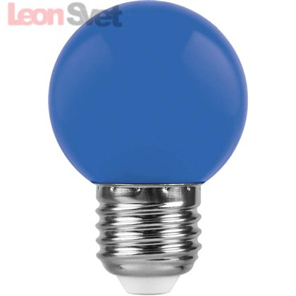 Лампа светодиодная LB-37 E27 220В 1Вт синий цвет 25118 от Feron
