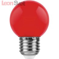 Лампа светодиодная LB-37 E27 220В 1Вт красный цвет 25116 от Feron